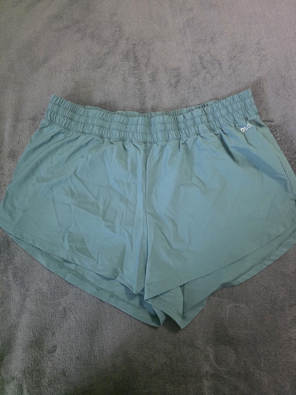 DSG Teal Athletic Shorts with Elastic Waistband